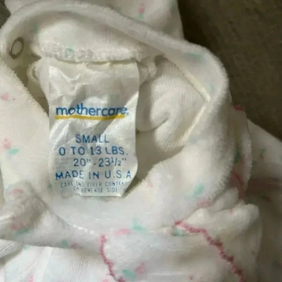 Vintage Mother Care Footed Pajamas Size 0-3 Months - Picture 4 of 5